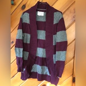 Aeropostale Striped Cardigan Sweater!